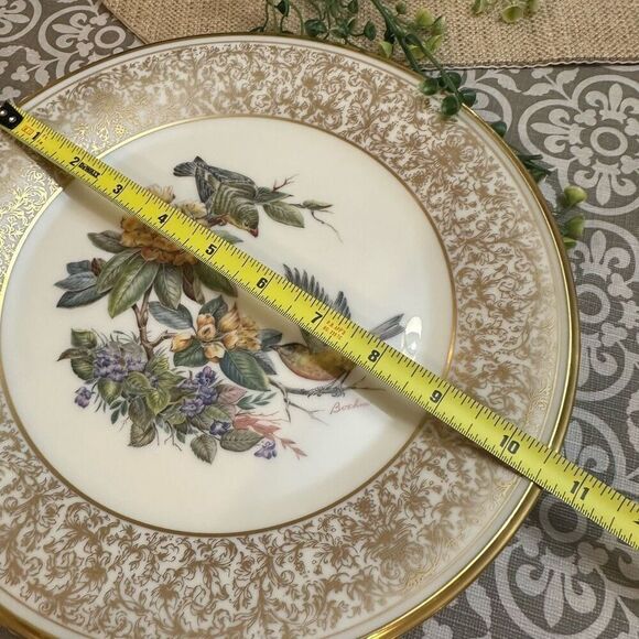 Lenox Limited Edition of Boehm Birds Decorative‎ Plate Art Gold Finch  1971 Vtg - Picture 5 of 6